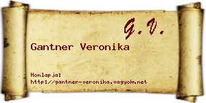 Gantner Veronika névjegykártya
